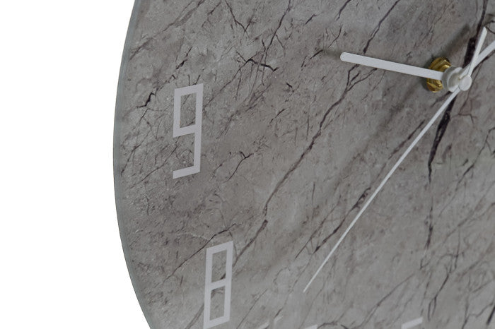 Rellotge de paret efecte marbre color gris