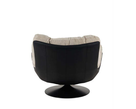 Sillón Roy negro/gris marengo