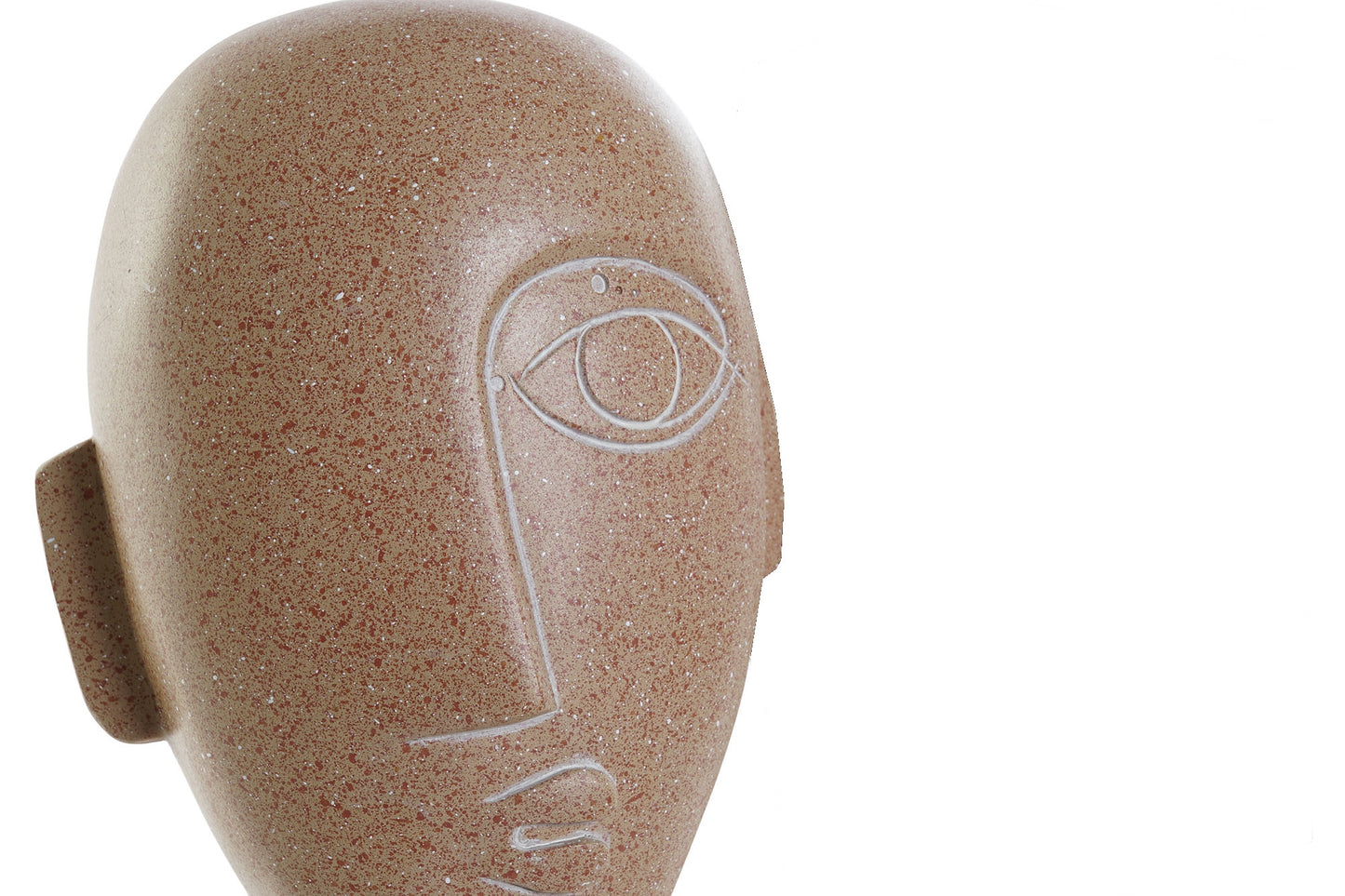 Figura de resina Visage color vermellós