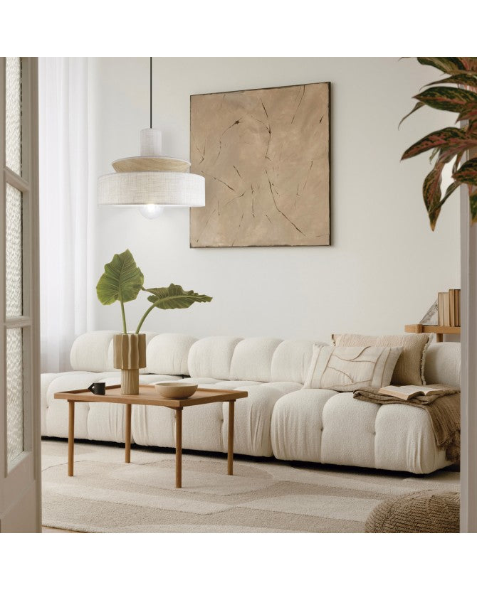 Llum de sobretaula Bowtie roure-metall