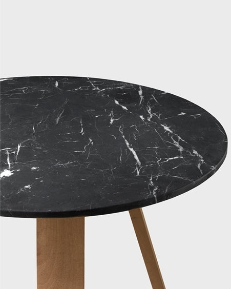Taula marbre negre Iroco - Organic