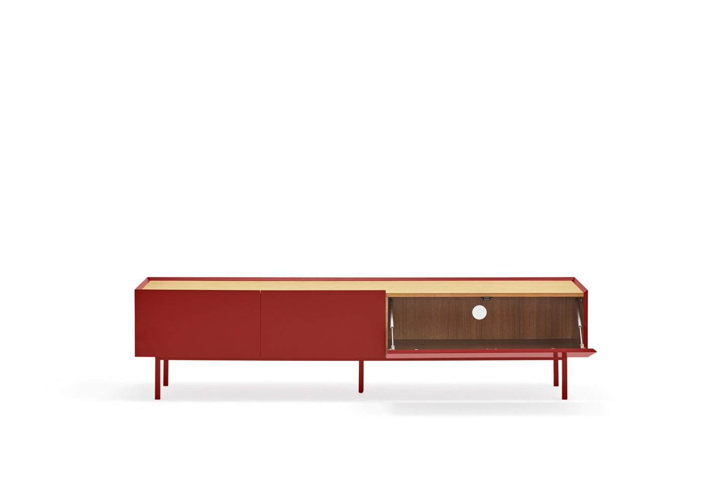 Mueble TV Line - Color rojo burdeos