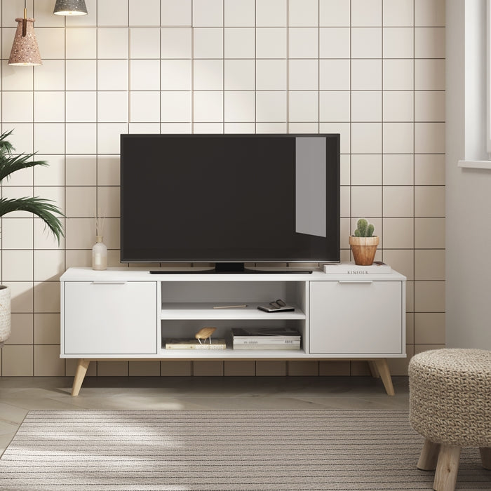 Mueble TV modelo Style color blanco - 140cm