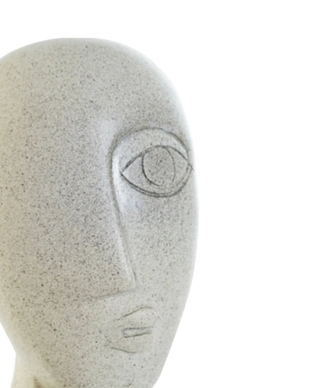 Figura de resina Visatge color gris
