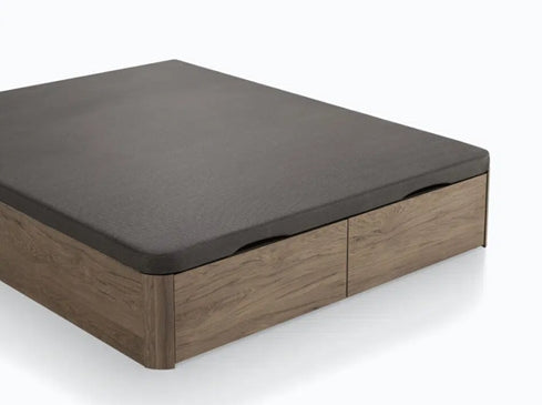 Zurezko sofa-ohea tiraderekin