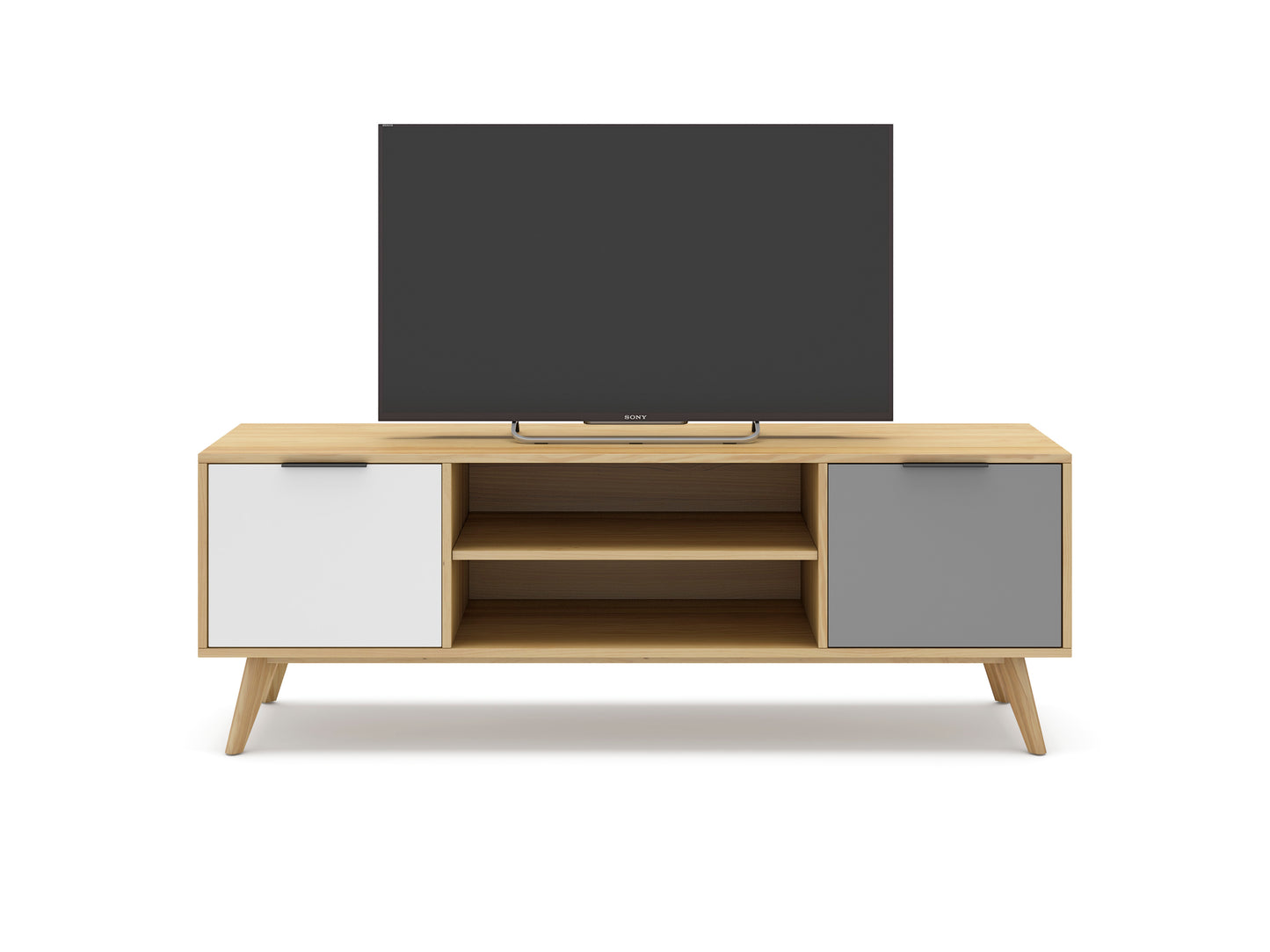 Mueble TV modelo Whitegrey