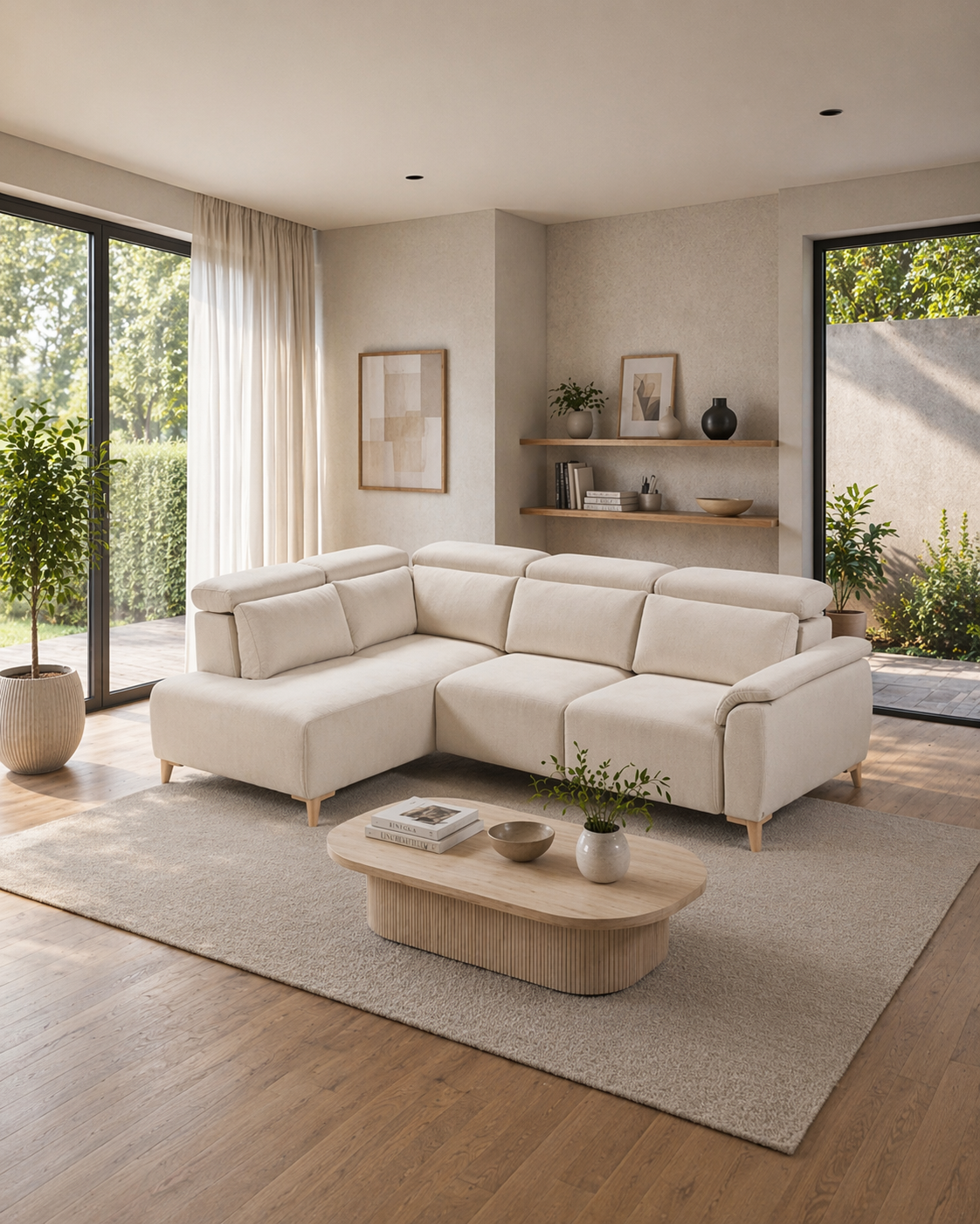 Sofà Cloud chaiselongue-raconera 