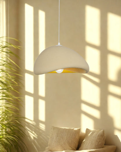 Lámpara colgante Ona color arena