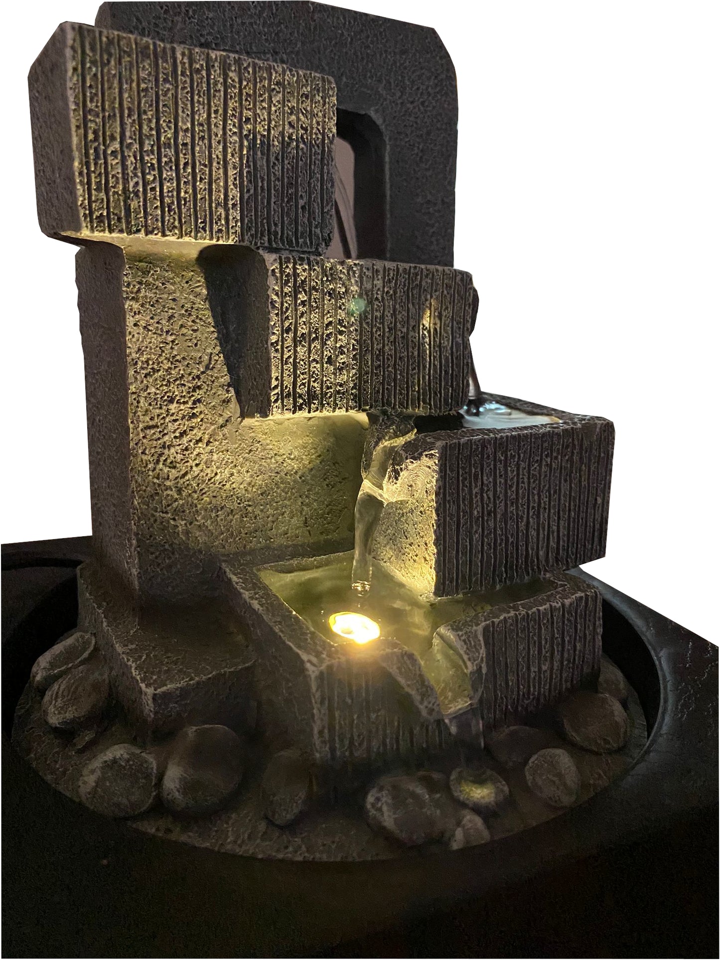 Fuente decorativa de resina Waterfall Mod.1