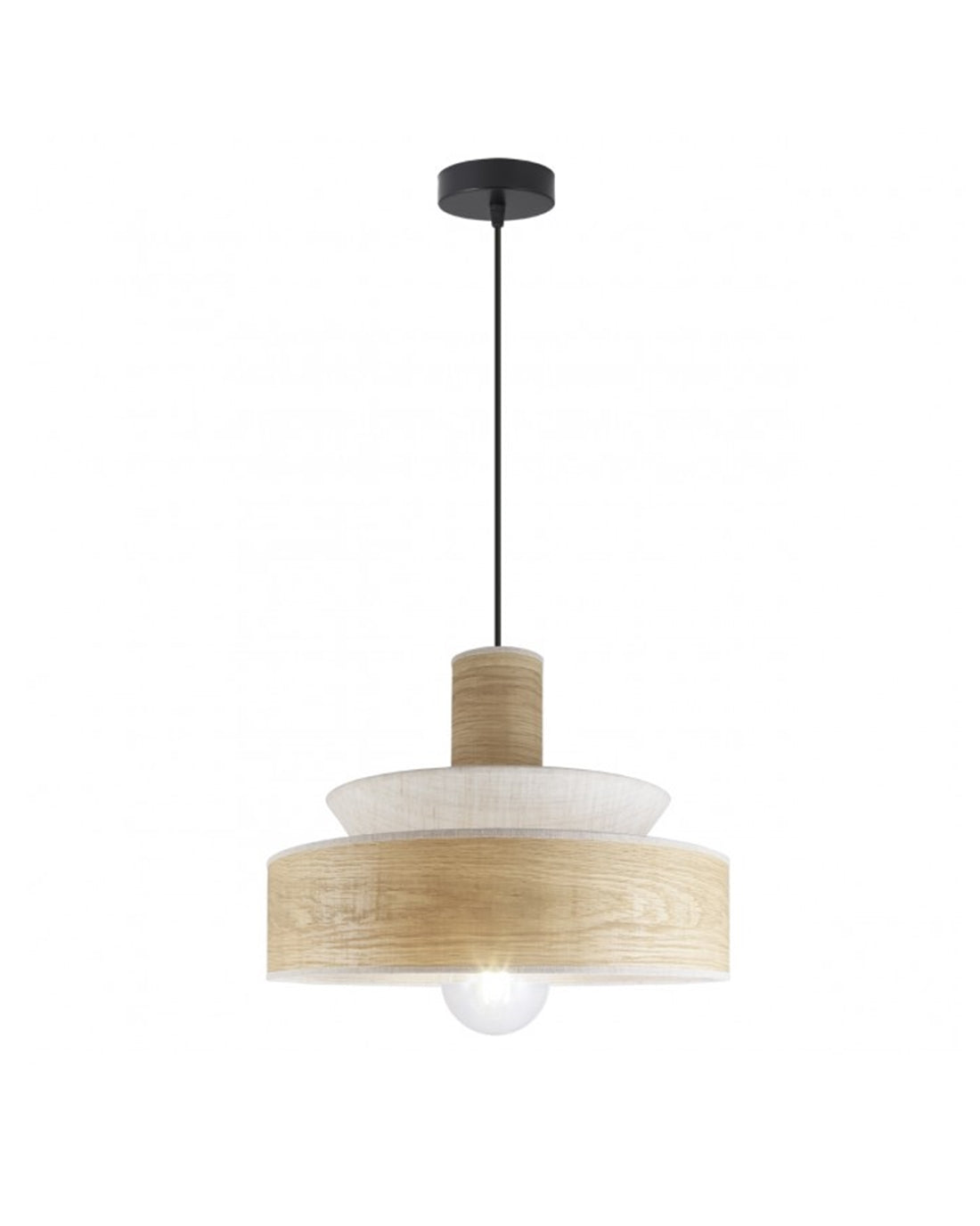 Llum de sobretaula Bowtie roure-metall