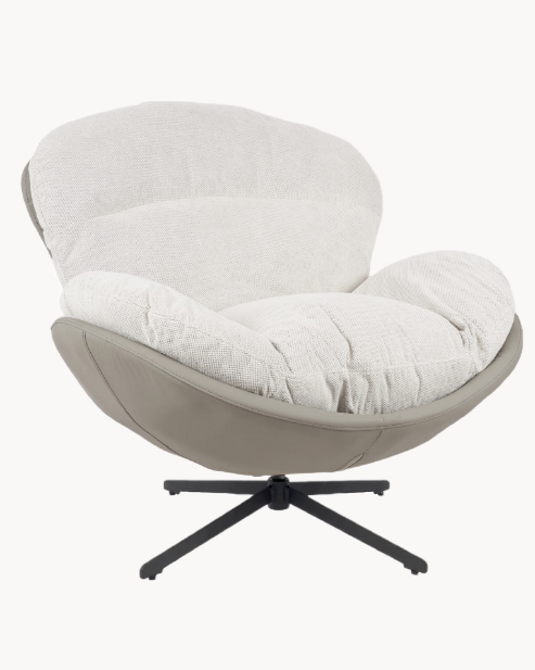 Sillón EGG giratorio - Gris Piedra