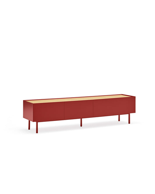 Mueble TV Line - Color rojo burdeos