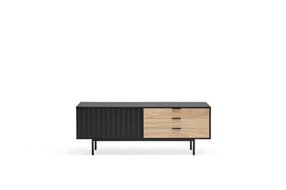 Mueble TV Nala- Color negro y roble 140cm