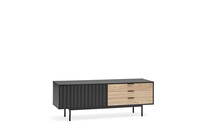 Mueble TV Nala- Color negro y roble 140cm