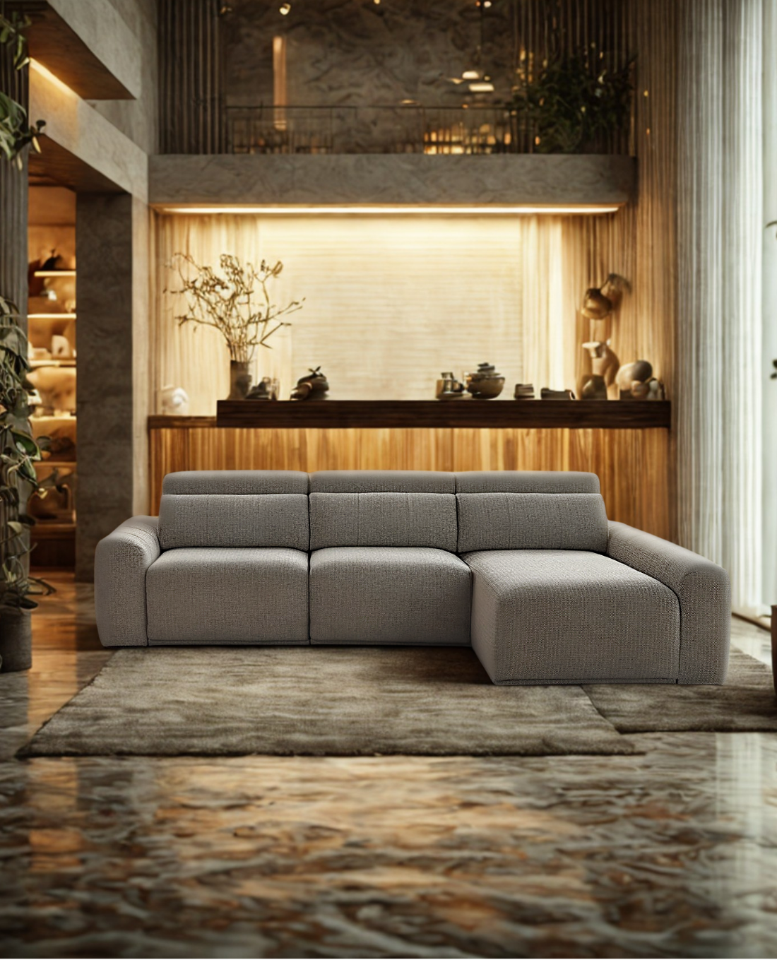 Sofà Stela chaiselongue-raconera 